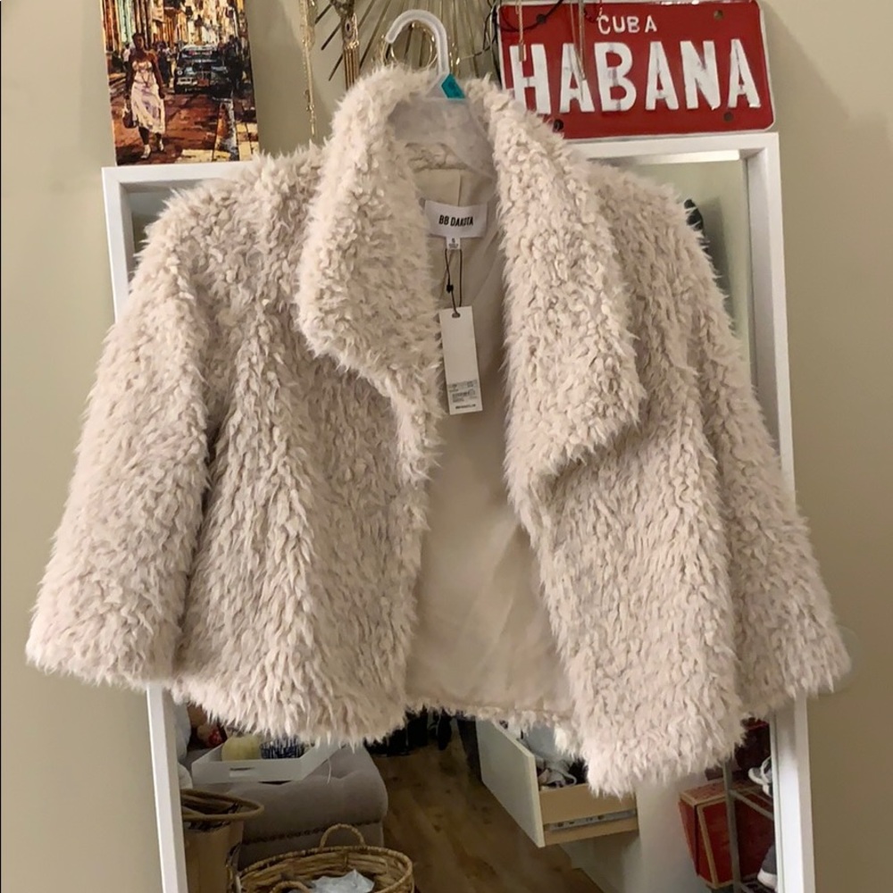 Faux fur jacket